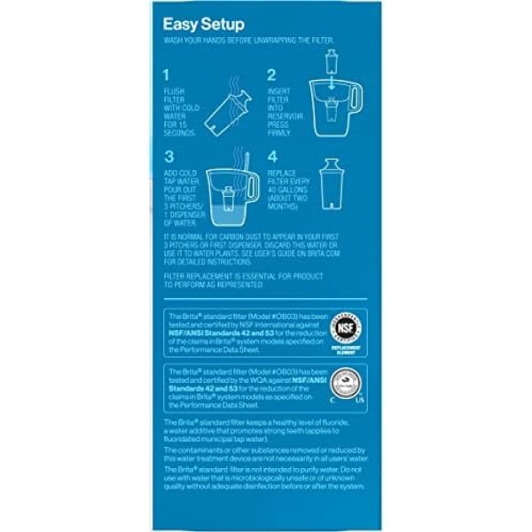 Brita Standard Water Filter, Standard Replacement Filters for Pitchers - Image 15