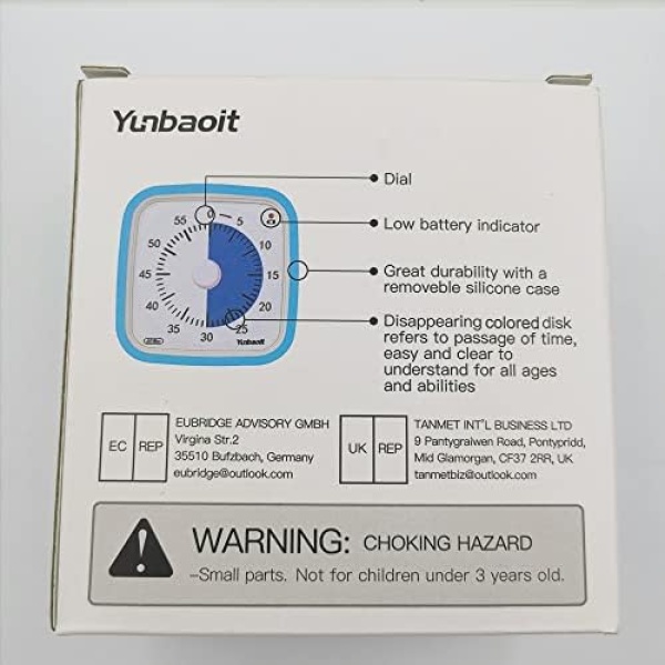 Visual Timer with Protective Case, Yunbaoit Upgraded 60-Minute Countdown Timer - Image 10