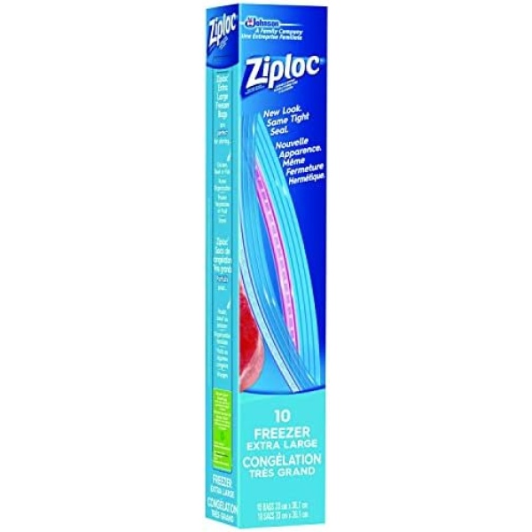 Ziploc Extra Large Food Storage Freezer Bags with Double Zipper Seal - Image 2