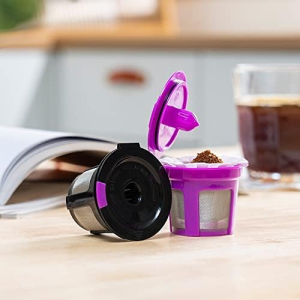 Reusable K Cups, 6 Pack Universal Fit Reusable Coffee Filters with Food Grade - Image 8