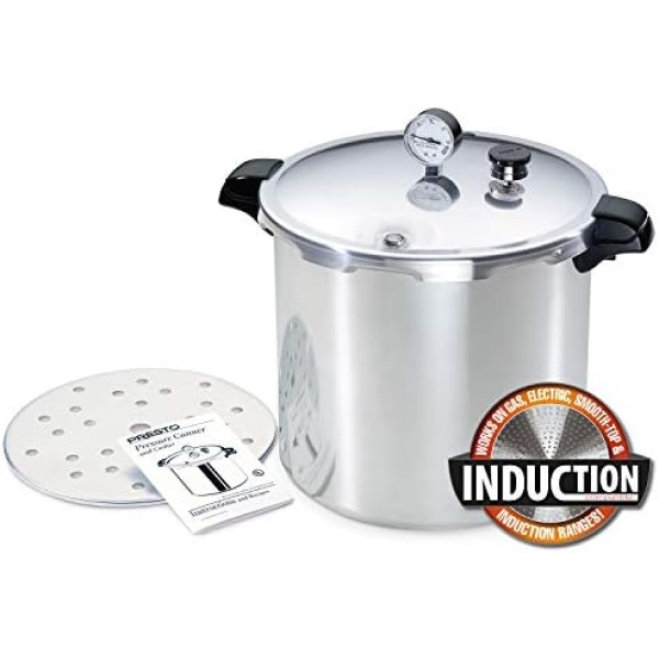 Presto 01784 23-Quart Induction Compatible Pressure Canner, Silver - Image 6