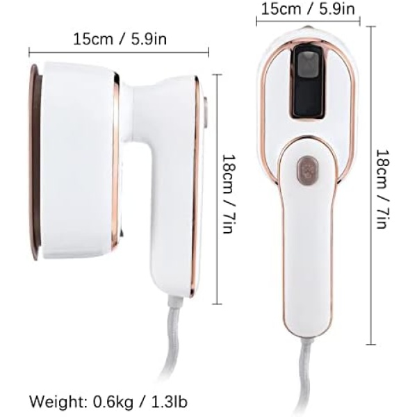 Portable Iron Steamer for Clothes, Compact Travel Size Mini Steamer - Image 7