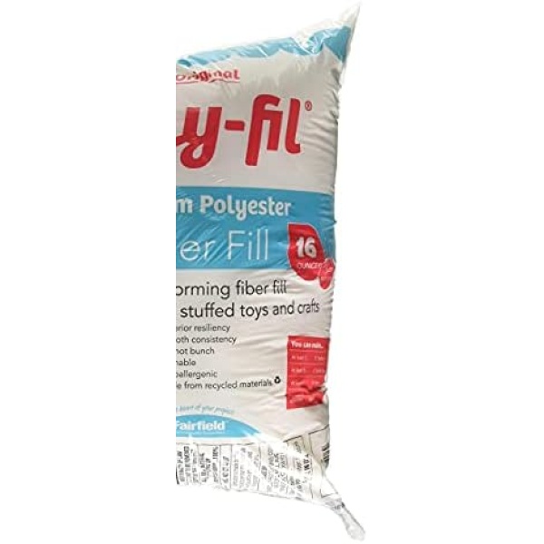 Poly-Fil PF16B Premium Fiber Fill 16 Ounce Bag, White - Image 3