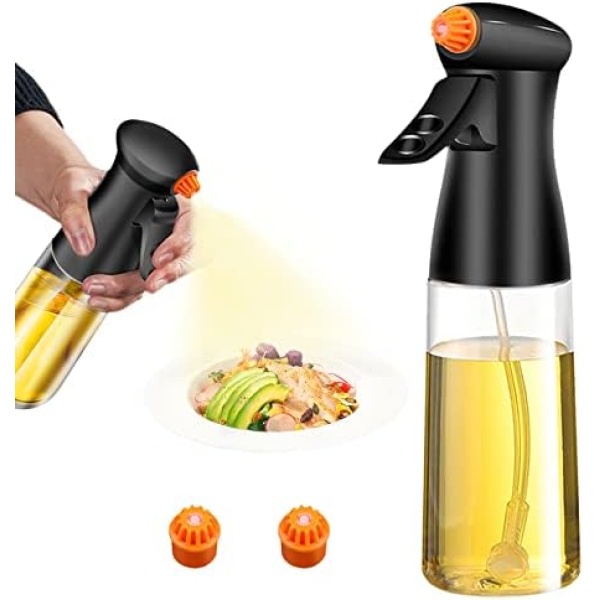 AHOUGER Oil Sprayer for Cooking 210ml Oil Spray Bottle Oil Dispenser