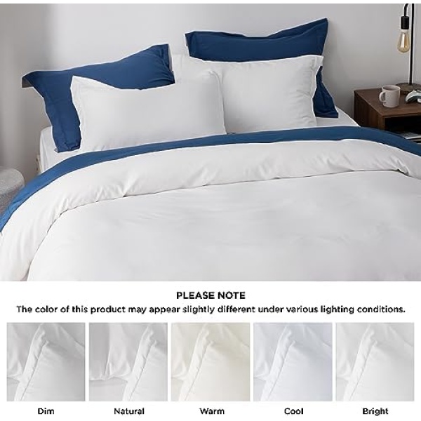 Bedsure White Duvet Cover Queen Size - Soft Brushed Microfiber Duvet Cover - Image 6