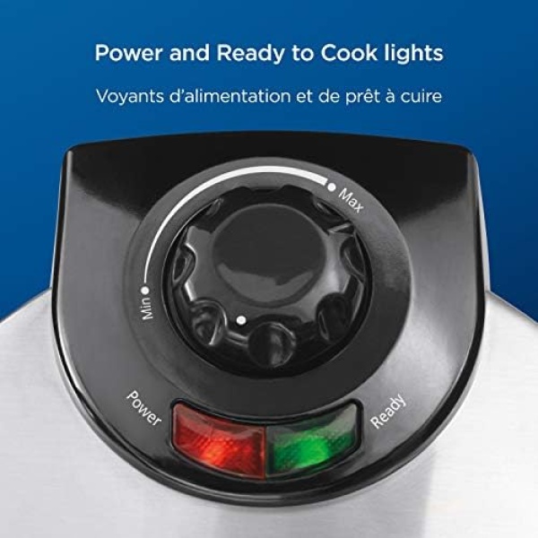 Oster Belgian Waffle Maker, 8", Stainless Steel - Image 6