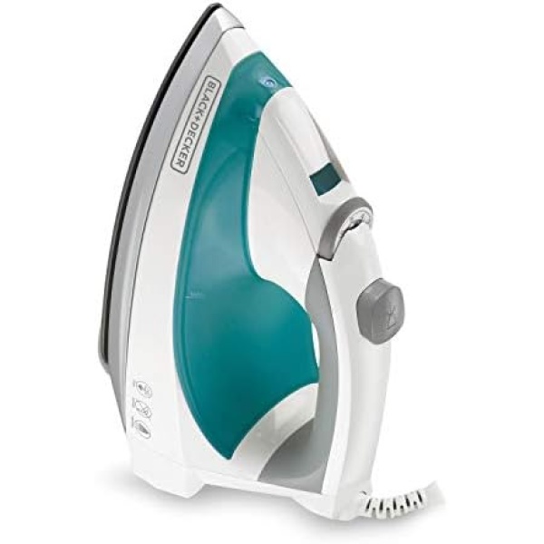 Black+Decker Lightweight Steam Iron, 1200 Watt Clothing Iron, Teal - Image 2