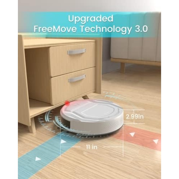Lefant Robot Vacuums, 2200Pa Strong Suction, 6 Cleaning Modes, Auto Robotic - Image 3