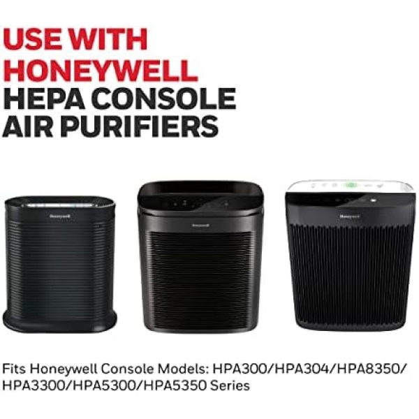 Honeywell HEPA Air Purifier Filter Kit Includes 3 HEPA R Replacement Filters - Image 3