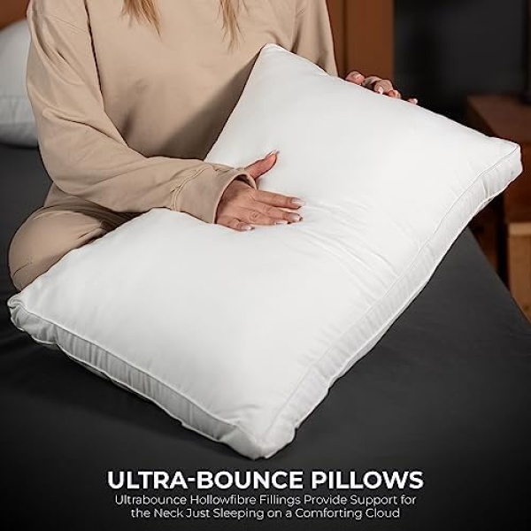 Utopia Bedding Bed Pillows for Sleeping Queen Size 2 Pack (White), Hotel Quality - Image 4