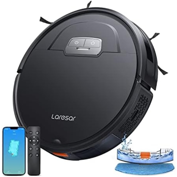 Laresar Robot Vacuums and Mop Combo,4500Pa Suction, Mop with Smart Dynamic