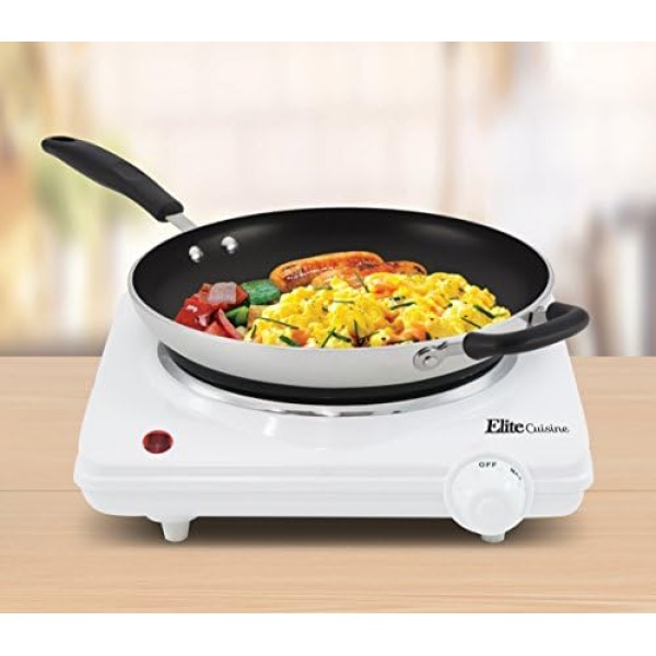 Elite Gourmet Countertop Coiled, Electric Hot Burner, Temperature Controls - Image 3