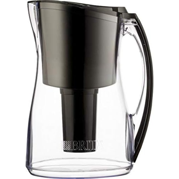 Brita Medium 8 Cup Water Filter Pitcher with 1 Standard Filter, BPA Free Marina