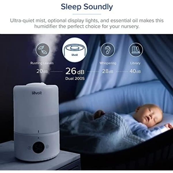 LEVOIT Humidifiers for Bedroom, Smart WiFi Alexa Control, Top Fill Cool Mist - Image 6