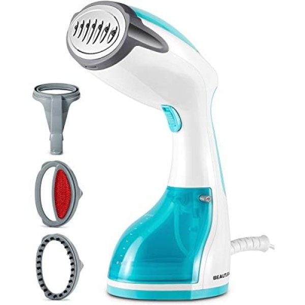 BEAUTURAL 1200-Watt Handheld Steamer for Clothes, 30-Second Heat-up, 8.79-Ounce