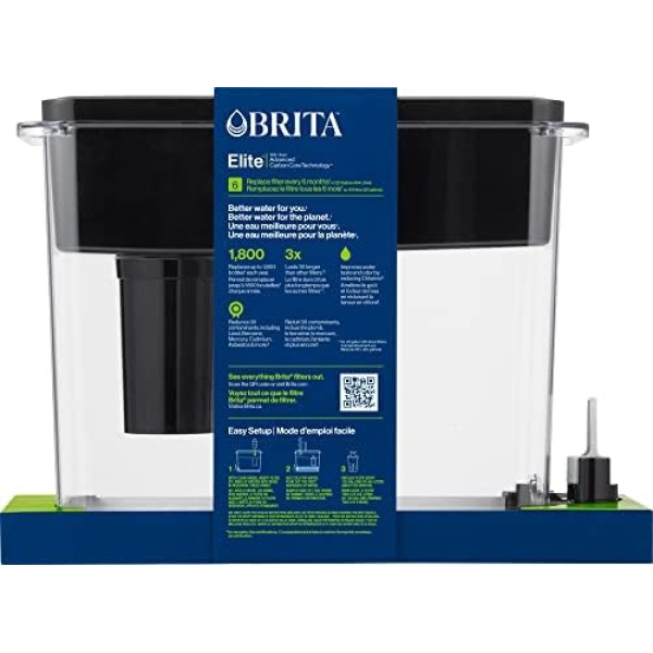 Brita Extra Large 27 Cup Filtered Water Dispenser with 1 Brita Elite Filter - Image 8