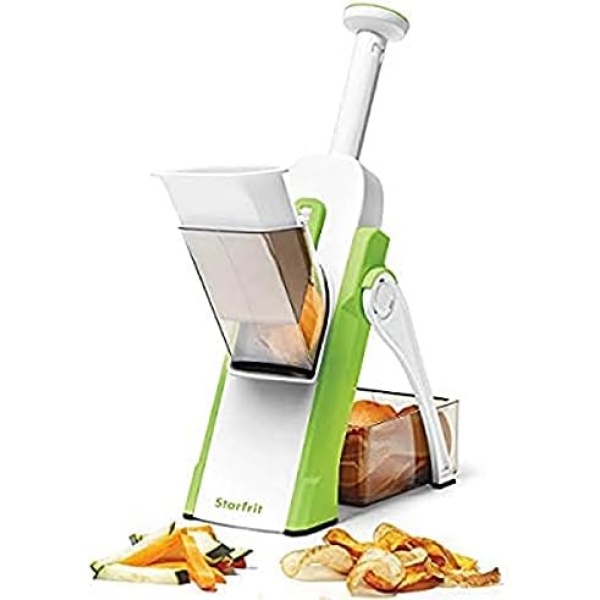 Starfrit 092935 Pump'n'slice Chopper & Slicer, White