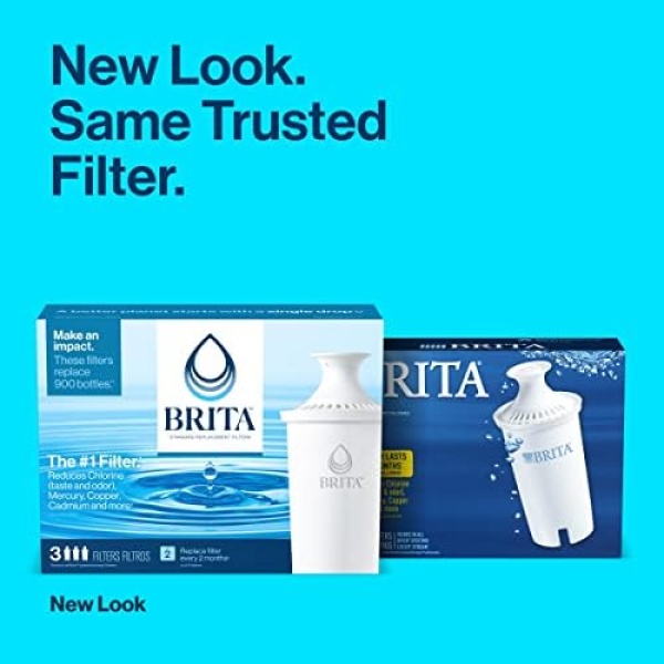 Brita Standard Water Filter, Standard Replacement Filters for Pitchers - Image 2