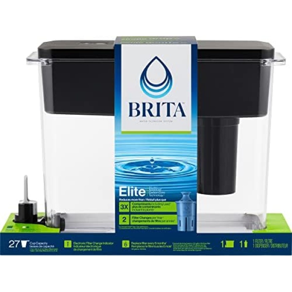 Brita Extra Large 27 Cup Filtered Water Dispenser with 1 Brita Elite Filter - Image 7