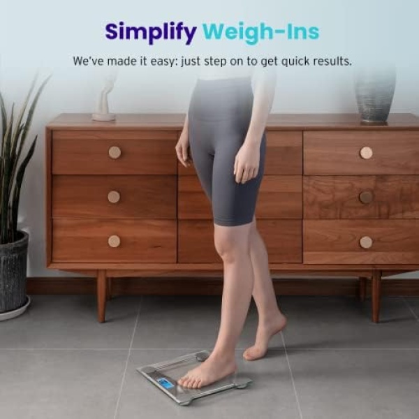 Etekcity Digital Body Weight Bathroom Scale, Large Blue LCD Backlight Display - Image 3