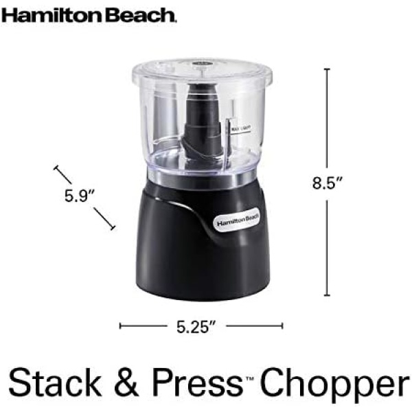 Hamilton Beach Electric Vegetable Chopper & Mini Food Processor, 3-Cup - Image 7