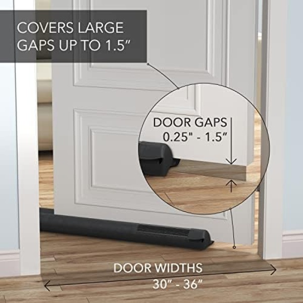 Easy to Install Under Door Draft Stopper Keeps Cool Air in - Seal Bottom of Door - Image 4