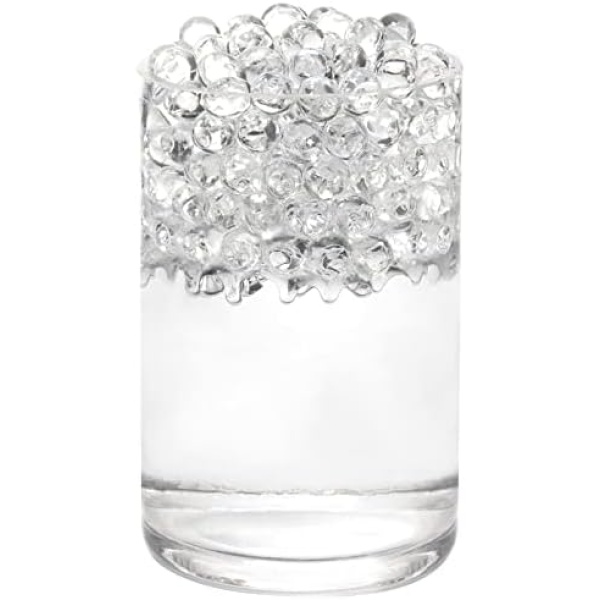 60000 Water Beads Clear, Water Gel Jelly Beads for Vases Filler, Floating