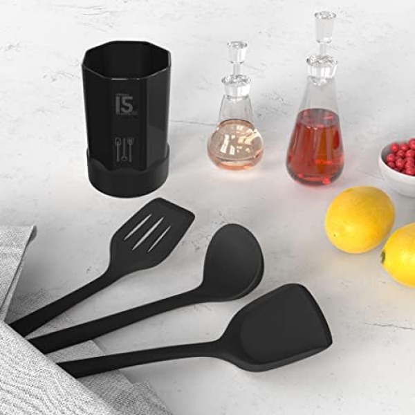 Silicone Cooking Utensils Set - 446°F Heat Resistant Kitchen Utensils,Turner - Image 9