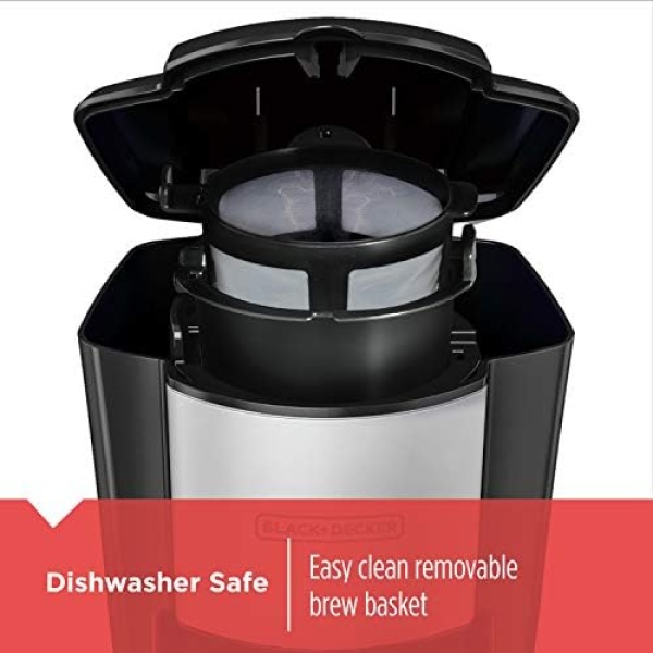 BLACK+DECKER Single Serve Coffee Maker, Includes One Dishwasher Safe Travel Mug - Image 3