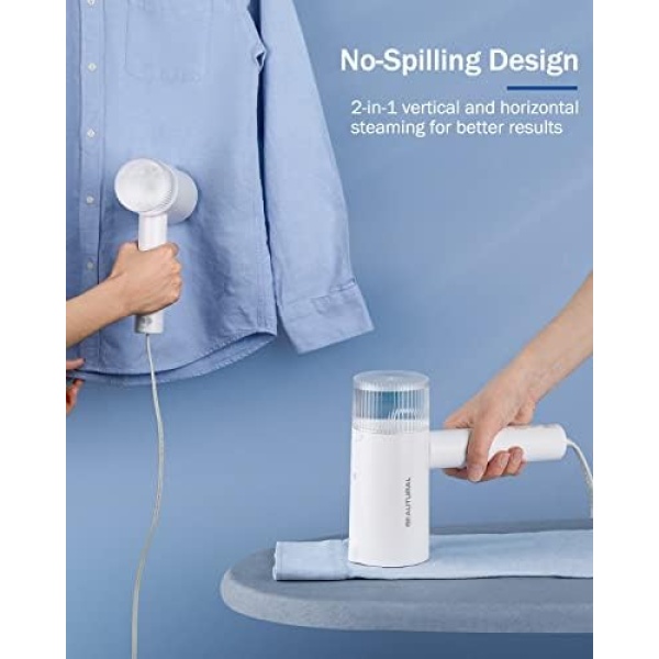 BEAUTURAL Steamer for Clothes, Foldable Handheld Clothing Wrinkles Remover - Image 4