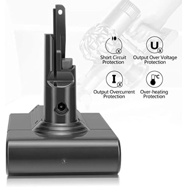 Battery Replacement for Dyson V7, 21.6V 4600mAh Li-ion Battery Compatible - Image 4
