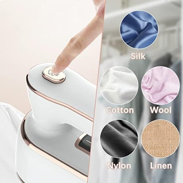 Portable Iron Steamer for Clothes, Compact Travel Size Mini Steamer - Image 3