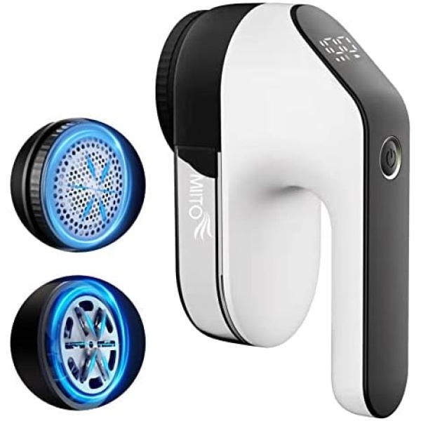 Fabric Shaver, Fuzz Remover, Rechargeable Lint Remover, LED Digital Display
