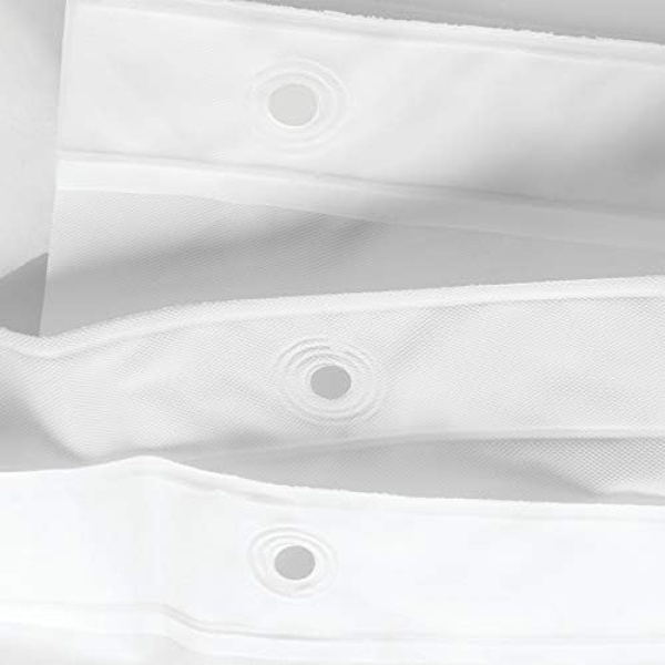 iDesign PEVA Plastic Shower Curtain Liner, Mold and Mildew Resistant Plastic - Image 3