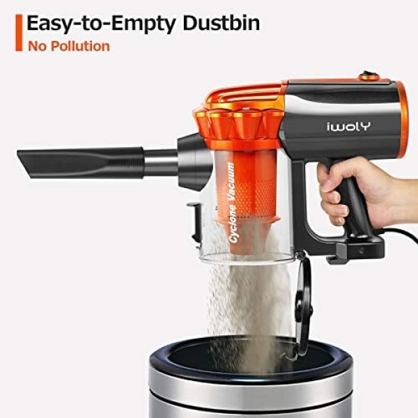 iwoly V600 Vacuum Cleaner Corded Bagless Stick and Handheld Vacuum - Image 5