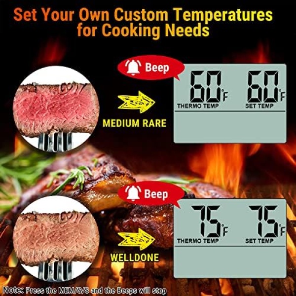 ThermoPro TP16 Digital Meat Thermometer with Food-grade Temperature Probe - Image 4