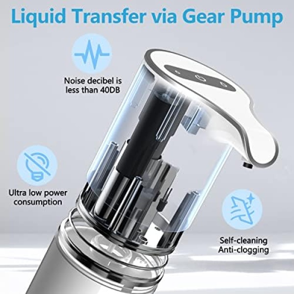 YIKHOM Automatic Liquid Soap Dispenser, 15.37 oz/450mL Soap Dispenser - Image 4