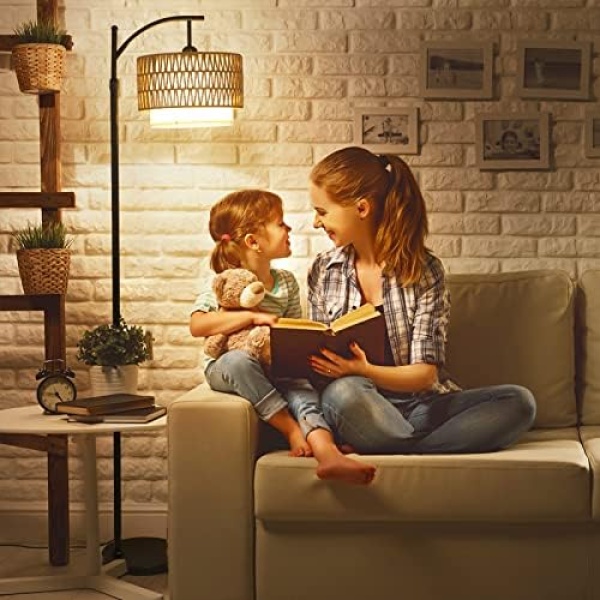 Arc Floor Lamp for Living Room with 3 Color Temperatures, Farmhouse Floor Lamps - Image 9