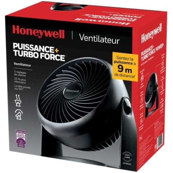 Honeywell HT900C 7" TurboForce® POWER+ Desk/Table Fan, Air Circulator - Image 13