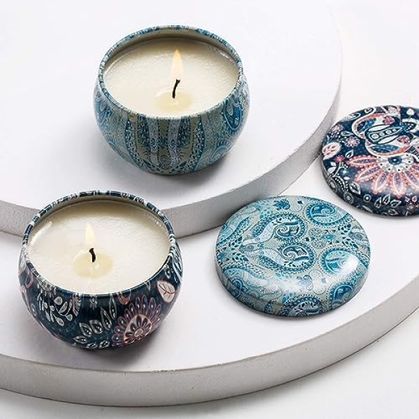 Set of 16 Small Scented Candles Soy Wax Aromatherapy Candles 2.5 OZ Portable - Image 7