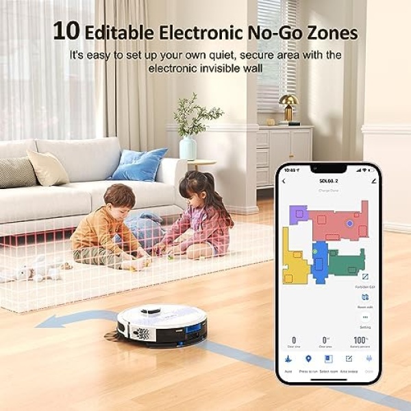 Robot vacuums 3000Pa, Lubluelu 2 in 1 Robot Vacuums and Mop, Lidar Navigation - Image 7