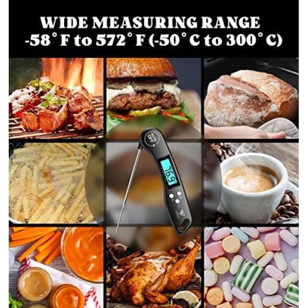 Meat Thermometers, DOQAUS Instant Read Food Thermometers for Cooking - Image 8