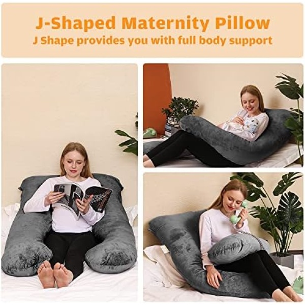 Chilling Home 59 Inch Pregnancy Pillow for Sleeping, Maternity Pillow for - Image 3