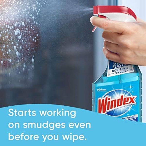 Windex Original Blue Glass and Window Cleaner, Bottles Made from 100% Recycled - Image 7