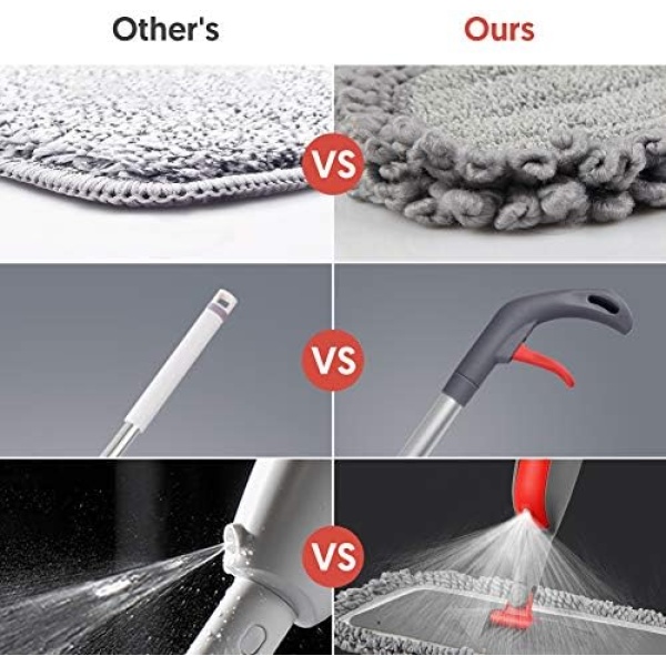 Spray Mops for Floor Cleaning Microfiber Floor Mops with 3 Washable Reusable - Image 2