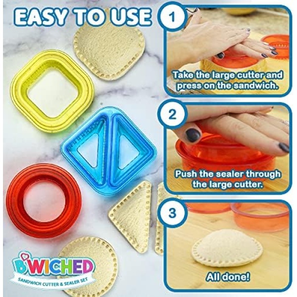 Sandwich Cutter and Sealer - Uncrustables Sandwich Maker - Cut and Seal - Image 7