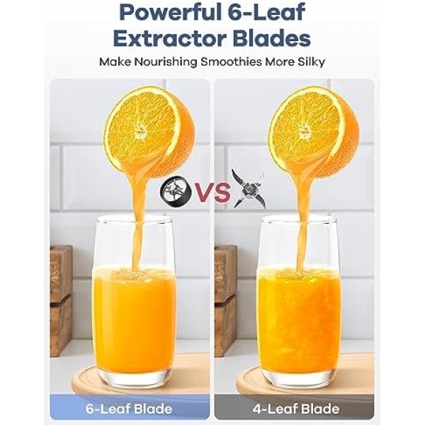 Smoothie Blender, Ganiza Blenders for Smoothies with 15-Piece Blender and - Image 3