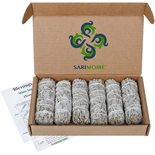 White Sage Smudge Sticks - 6 - 4" Sage Bundles - Perfect Sage Stick Smudge Stick