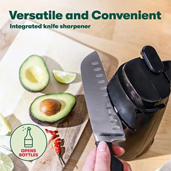 BELLA Electric Can Opener and Knife Sharpener, Multifunctional Jar and Bottle - Image 5