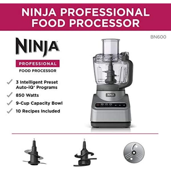 Ninja Professional Plus Food Processor 850-Watts With Auto-iQ Preset Programs - Image 3
